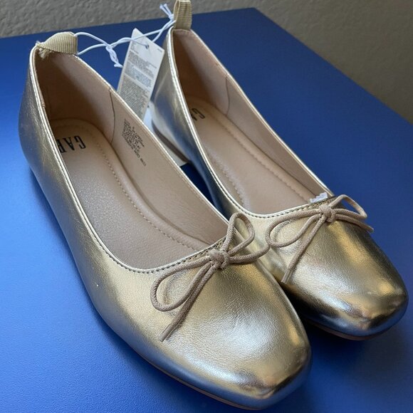 GAP Gold Flats with Bow Detail - Picture 8 of 10